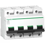 Miniature circuit-breaker, Acti9 C120N, 4P, 125 A, C curve, 10000 A (IEC 60898-1), 10 kA (IEC 60947-2)