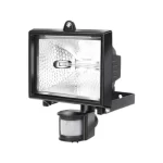 Halogen Light H 500 IP44 with PIR sensor 400W 8545lm black Energy efficiency class C