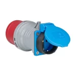 CEE adapter CEE 400V/16A to socket outlet with earthing contact 230V/16A