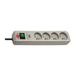 Eco-Line 13.500A extension socket with surge protection 4-way anthracite 1,5m H05VV-F 3G1,5 *FR*