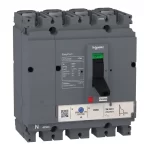 Circuit breaker EasyPact CVS250B, 25 kA at 415 VAC, 250 A rating thermal magnetic TM-D trip unit, 4P 3d