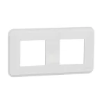 New Unica - cover frame - 2 gangs - 2 x 2 modules - white