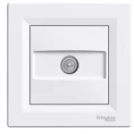 Asfora, TV socket ending, 1dB, white