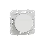 Odace, white two-way switch, 10 A with claws