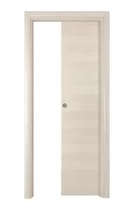 Complete sliding door ANTA TONDA ECRU 2100 X 800 ; SCORR. SCOMPARSA FORO SERR. L/O