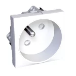 Altira - 1 SO - ROTOCLIP - 2P+E with shutters - pin earth - polar white